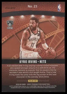 Kyrie Irving 2019-20 Hoops Premium Lights Camera Action Holo #23 Brooklyn Nets - Basketball Card Single