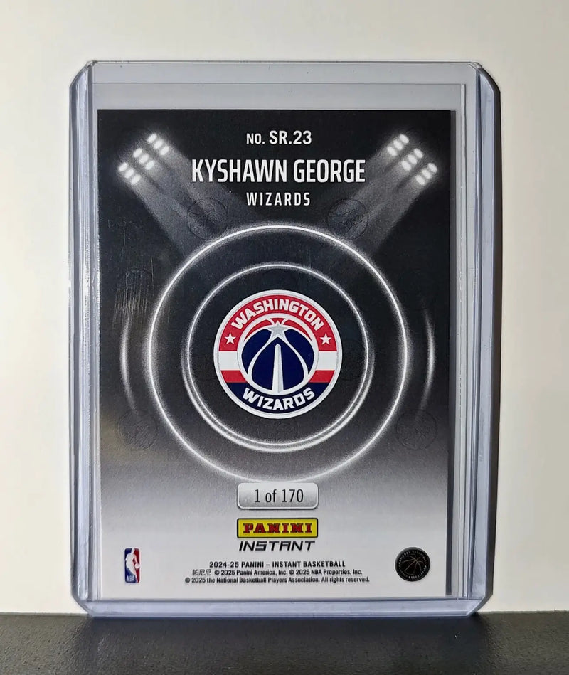 Kyshawn George Rookie 2024-25 Panini Spotlight Rookies NBA #23 Wizards 1 of 170