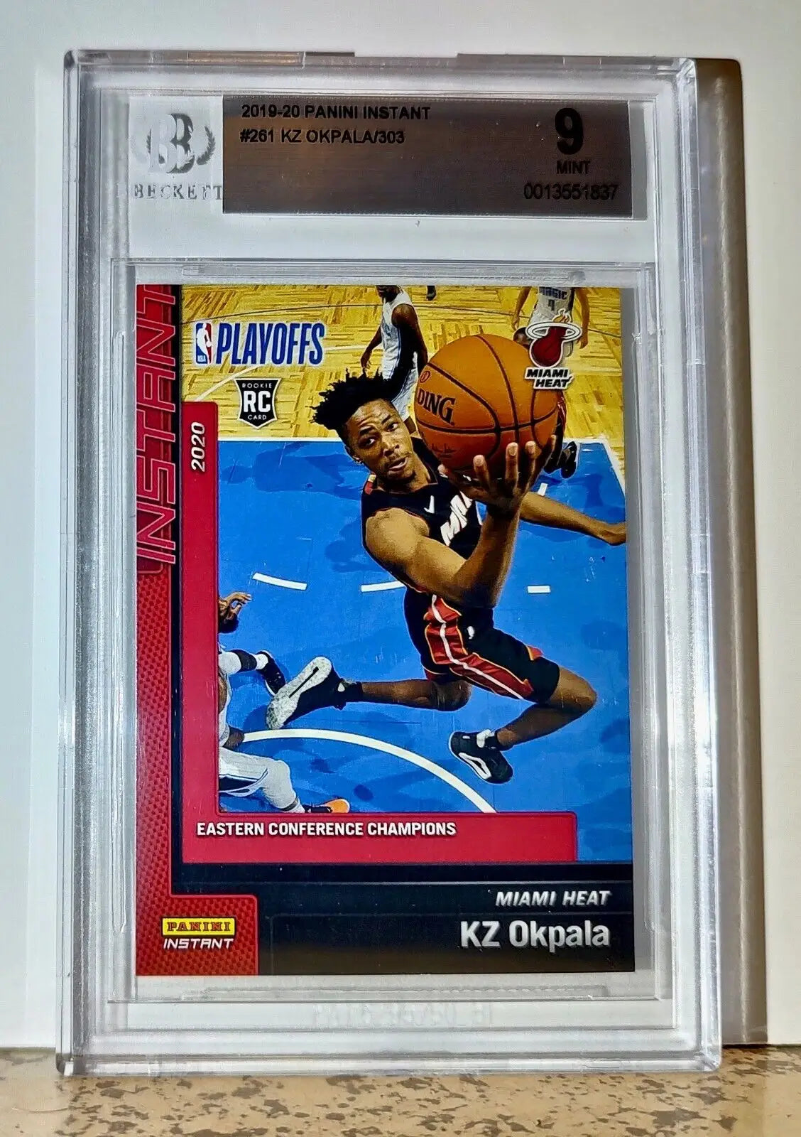 KZ Okpala 2019-20 Panini NBA #261 Rookie Basketball 1 of 303 BGS 9 Mint Heat - Basketball Card Single