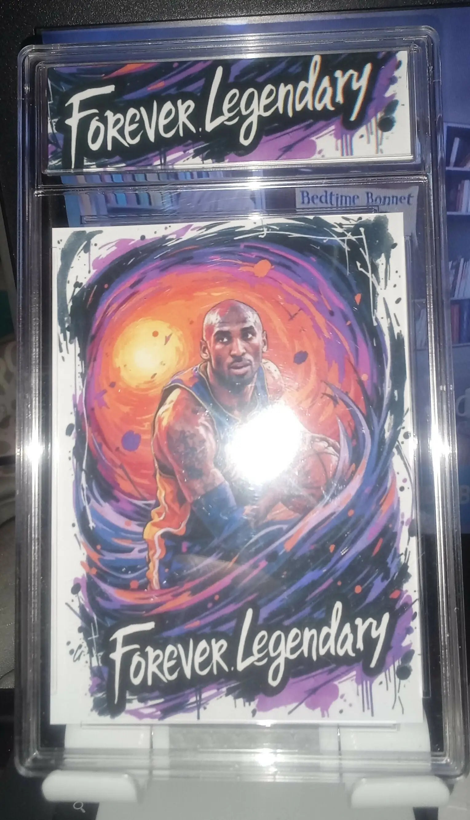 LA Lakers Kobe Bryant Forever Legendary Fan Art Slab Basketball Star Unique Collectible Card - Basketball Card Single