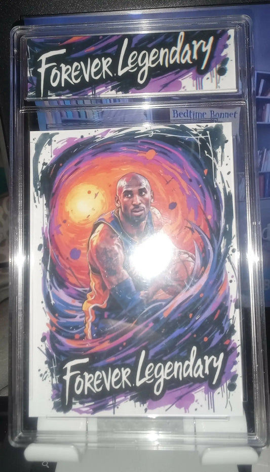 LA Lakers Kobe Bryant Forever Legendary Fan Art Slab Basketball Star Unique Collectible Card - Basketball Card Single