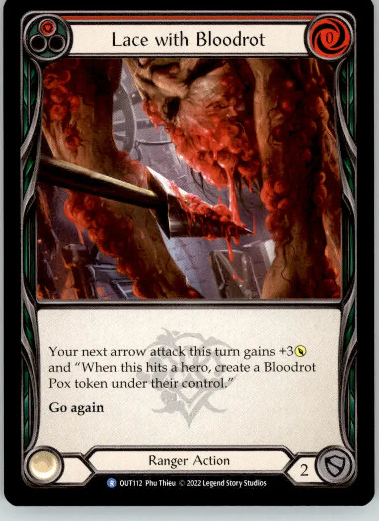 Lace with Bloodrot (Red) - Outsiders - OUT112 - NM Flesh and Blood - TCG Card Single