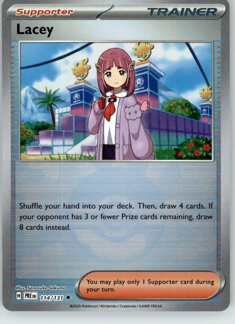 Lacey - Poke Ball Pattern - Prismatic Evolutions - 114/131 - Holo NM Pokemon