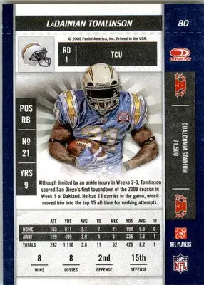 LaDainian Tomlinson - 2009 Playoff Contenders - #80 - Football - Football Card Single