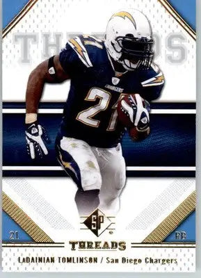 LaDainian Tomlinson - 2009 SP Threads - #58 - Football - Football Card Single