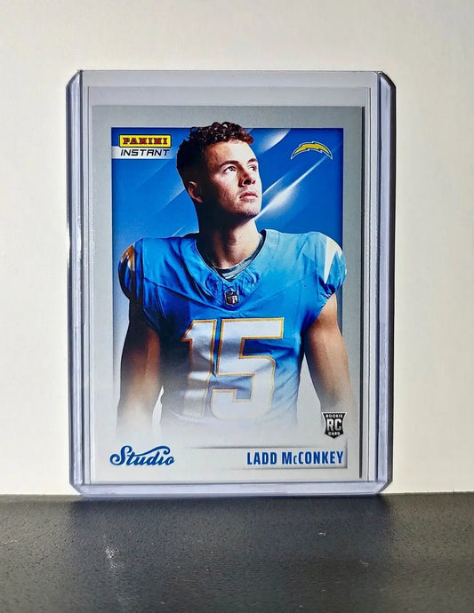 Ladd McConkey 2024 Panini NFL #18 Studio Rookies Card LA Chargers 1/1672 - Football Card Single