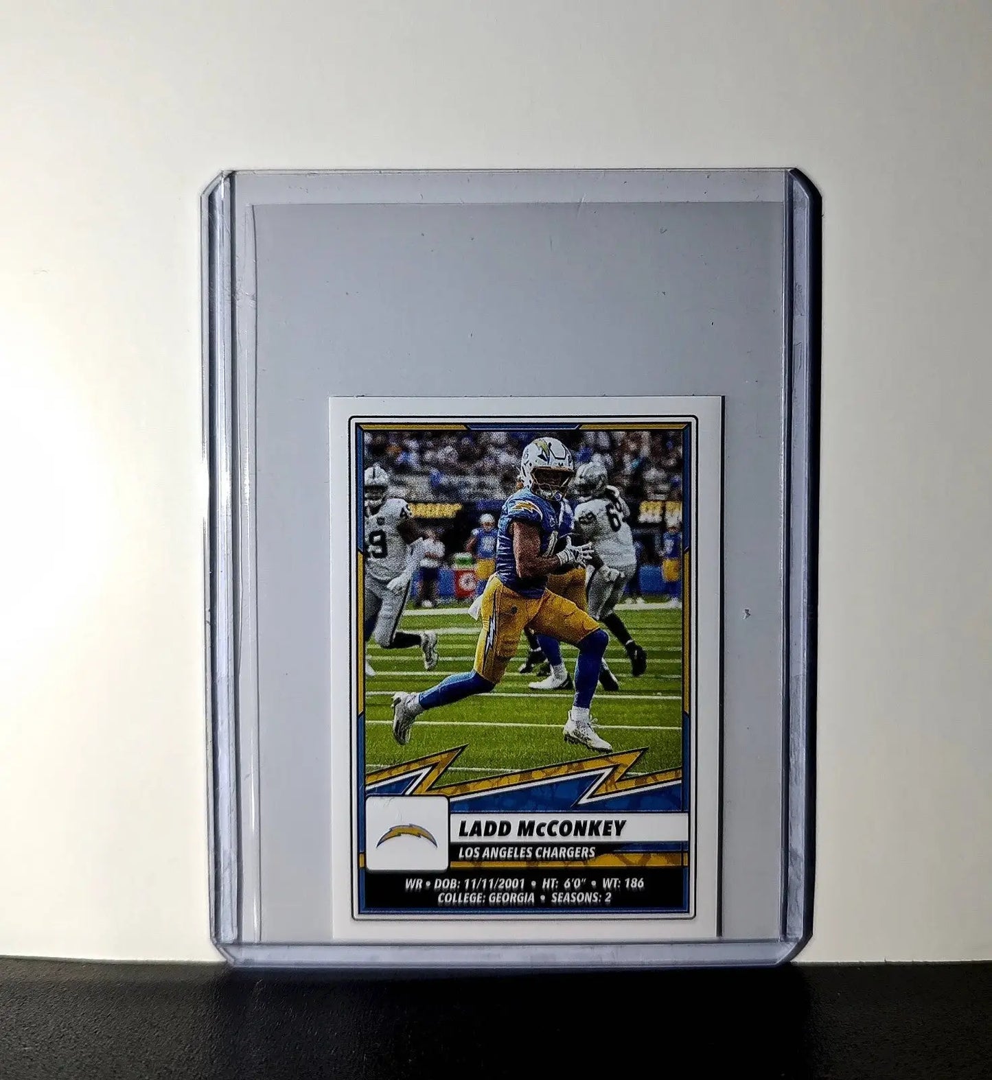 Ladd McConkey 2025 Panini NFL #282 Sticker Los Angeles Chargers