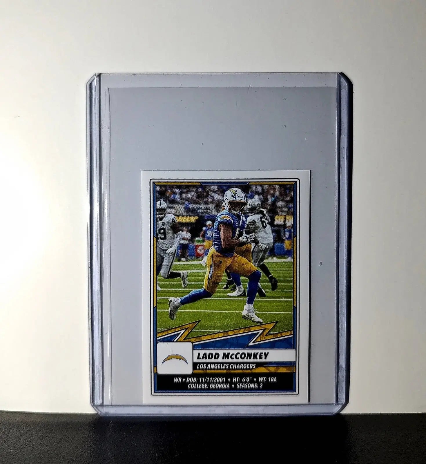 Ladd McConkey 2025 Panini NFL #282 Sticker Los Angeles Chargers