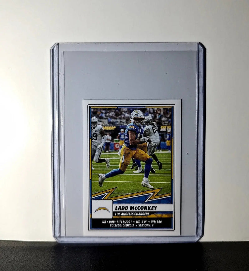 Ladd McConkey 2025 Panini NFL #282 Sticker Los Angeles Chargers