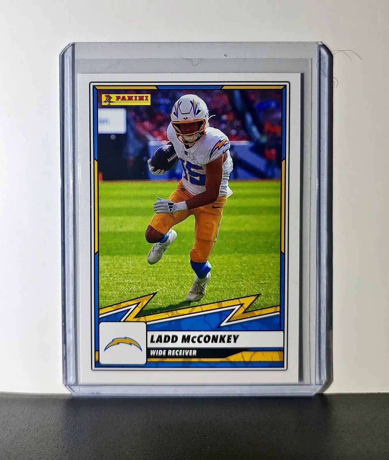 Ladd McConkey 2025 Panini NFL #64 Sticker Card Los Angeles Chargers