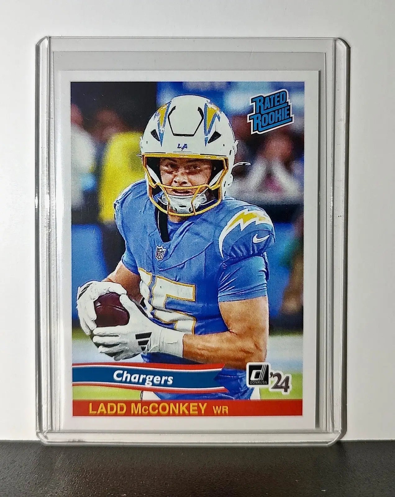 Ladd McConkey Rookie 2024 Panini Rated Rookie Retro NFL #16 Chargers 1 of 890 - Football Card Single
