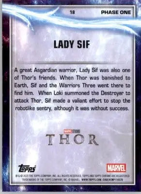 Lady Sif - 2025 Topps Chrome Marvel Studios - #18 - Non_sport - Non-Sports Card Single