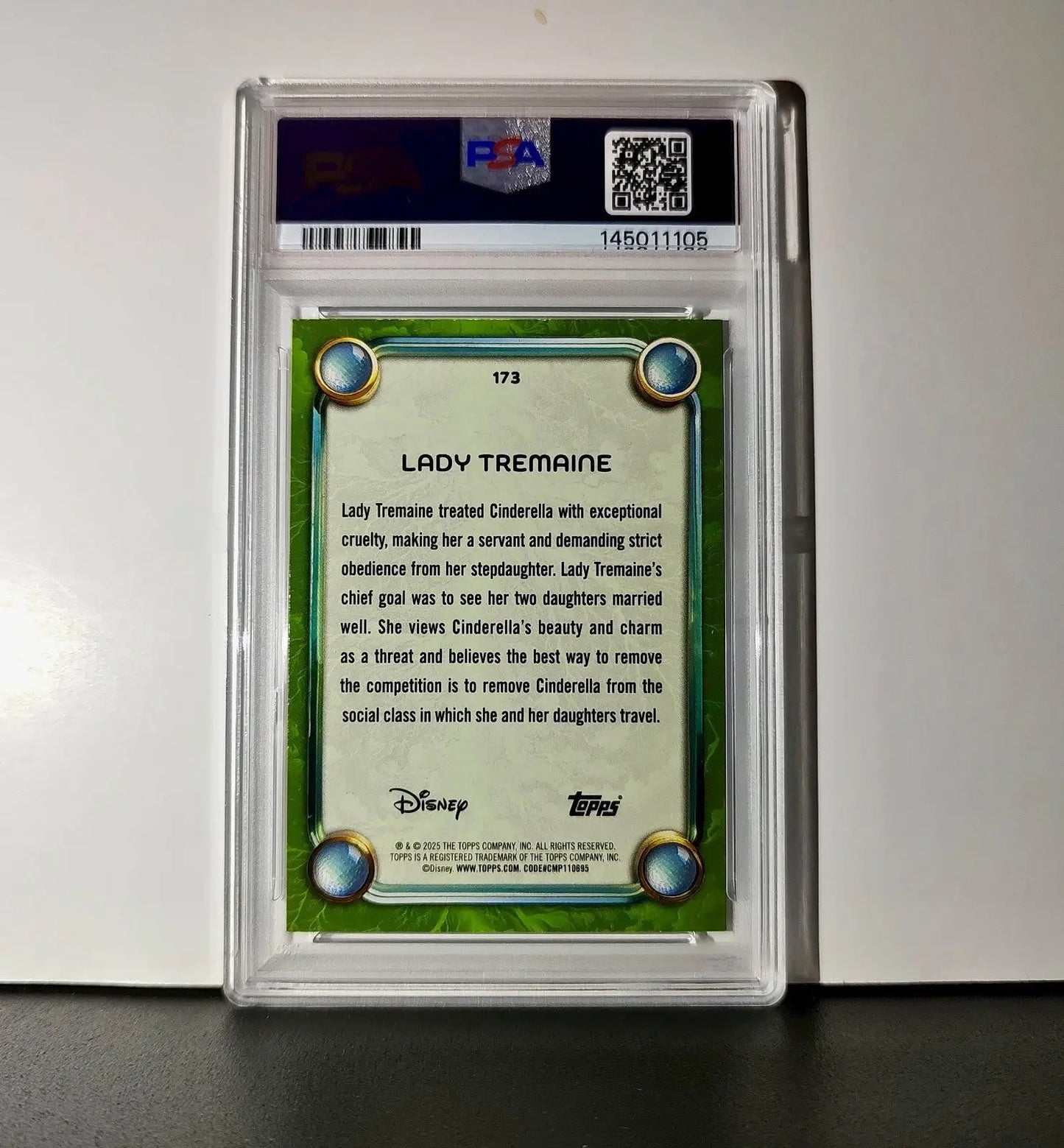 Lady Tremaine 2025 Topps Disney Wonder #173 Card Cinderella PSA 7 - Non-Sports Card Single