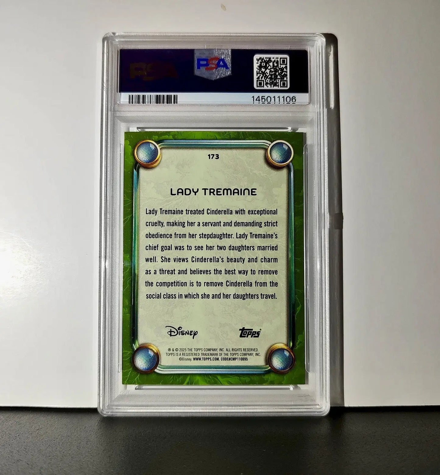 Lady Tremaine 2025 Topps Disney Wonder #173 Card Cinderella PSA 8 - Non-Sports Card Single