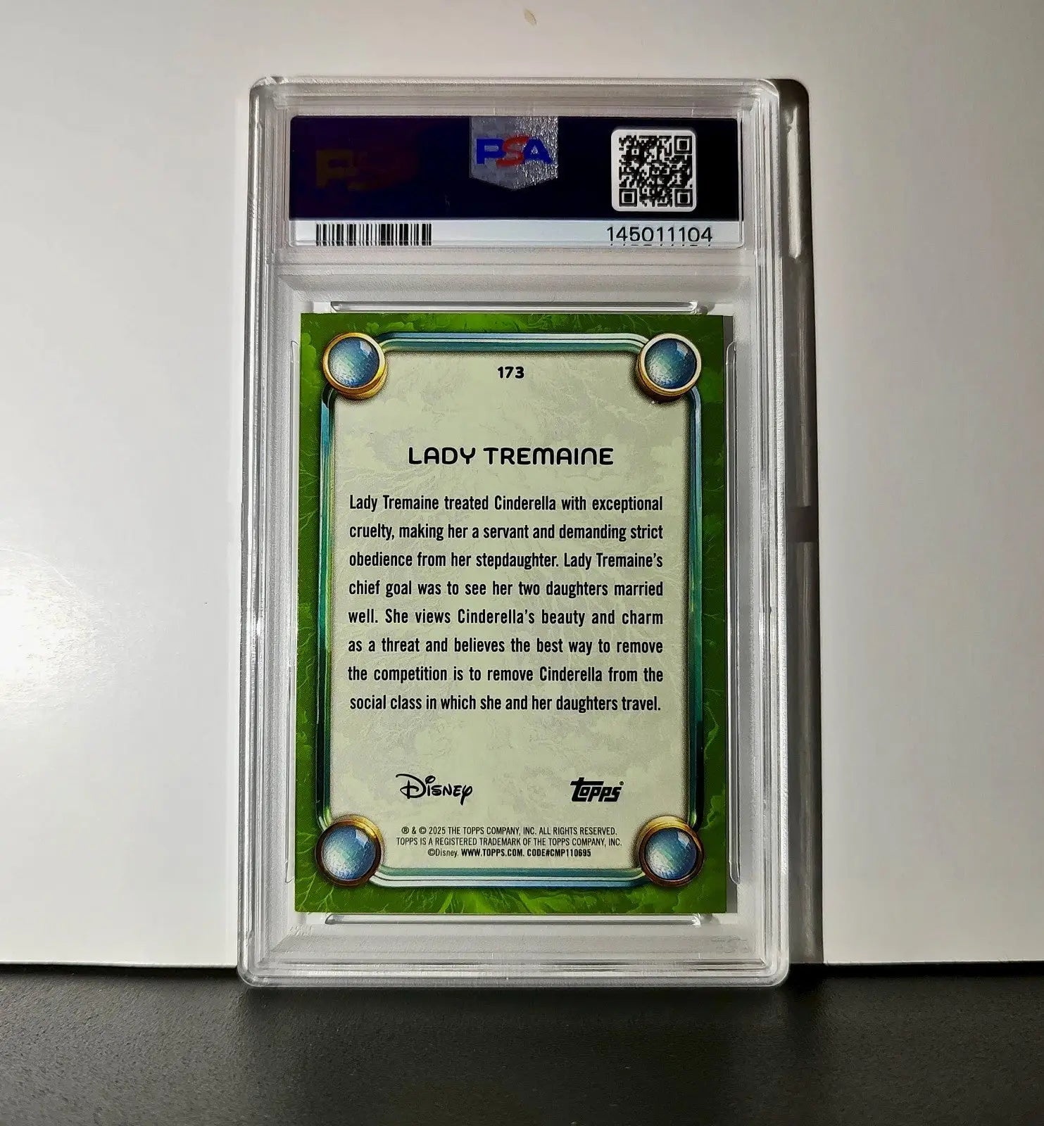 Lady Tremaine 2025 Topps Disney Wonder #173 Card Cinderella PSA 8 NM-MT - Non-Sports Card Single