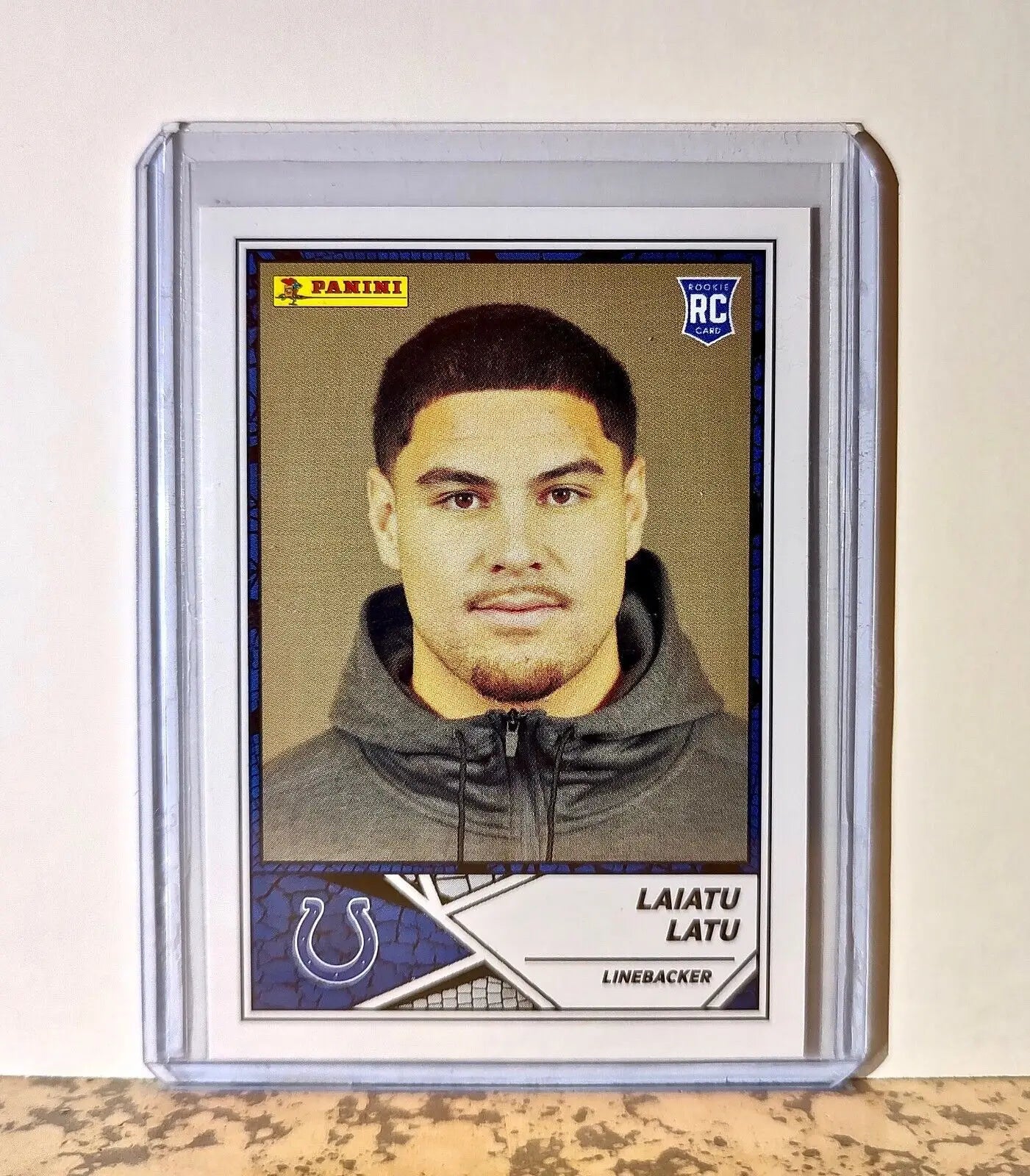 Laiatu Latu 2024 Panini NFL #71 Rookie Sticker Card Indianapolis Colts - Football Card Single