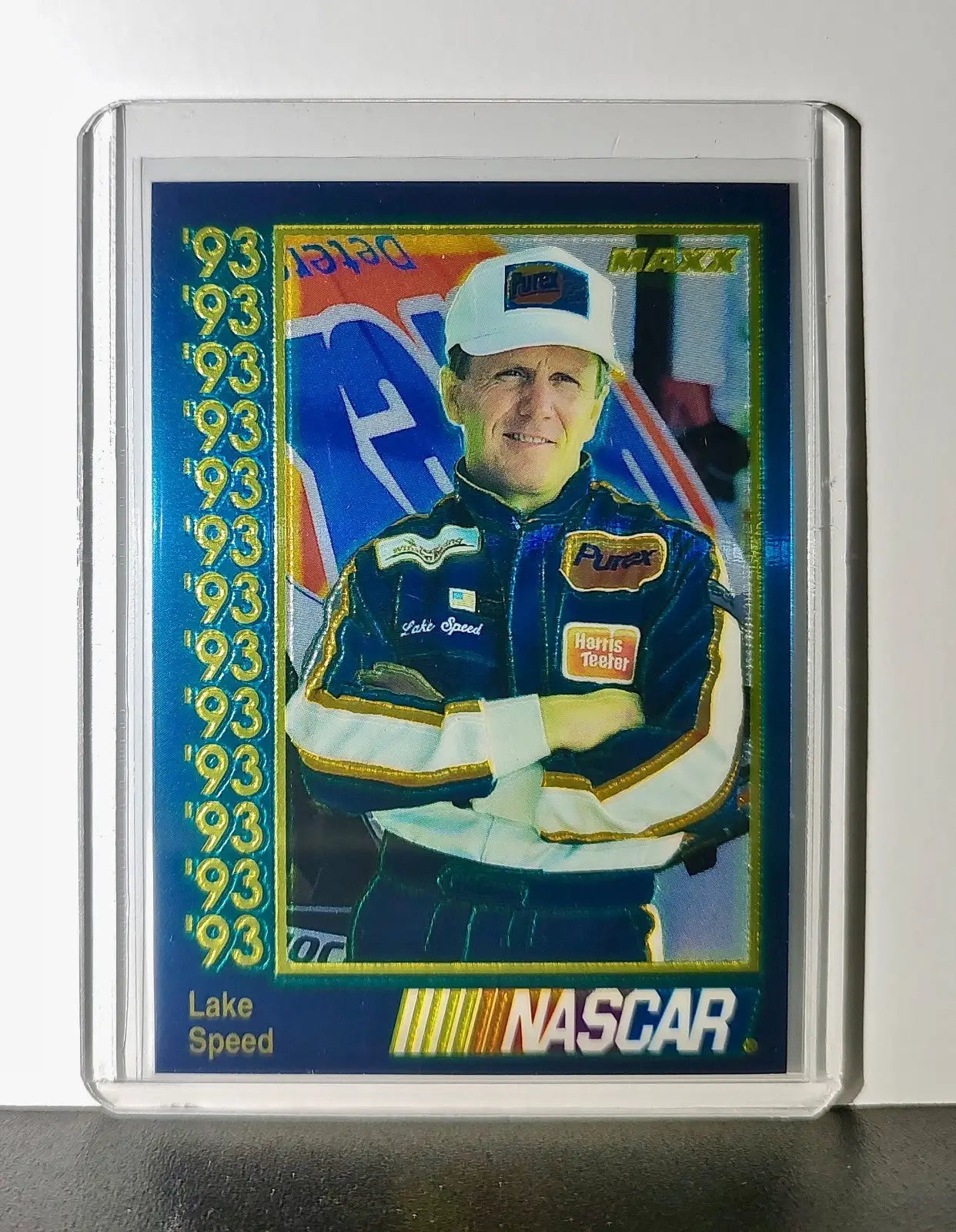 Lake Speed 1993 Maxx Premier Plus Racing #83 NASCAR Card Lake Speed Racing - Racing Card Single