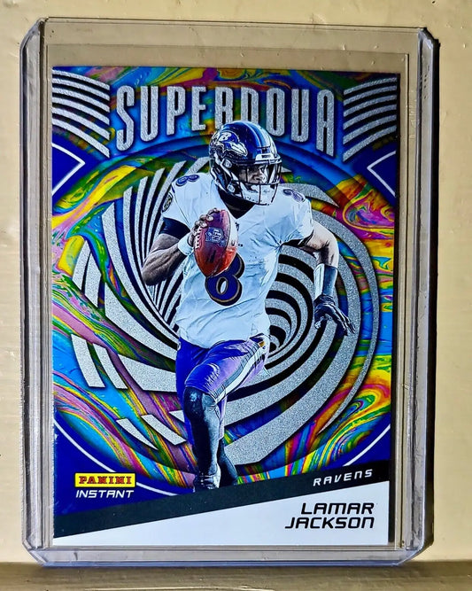 Lamar Jackson 2021 Panini NFL Instant Supernova #2 Football Card 1 of 3357