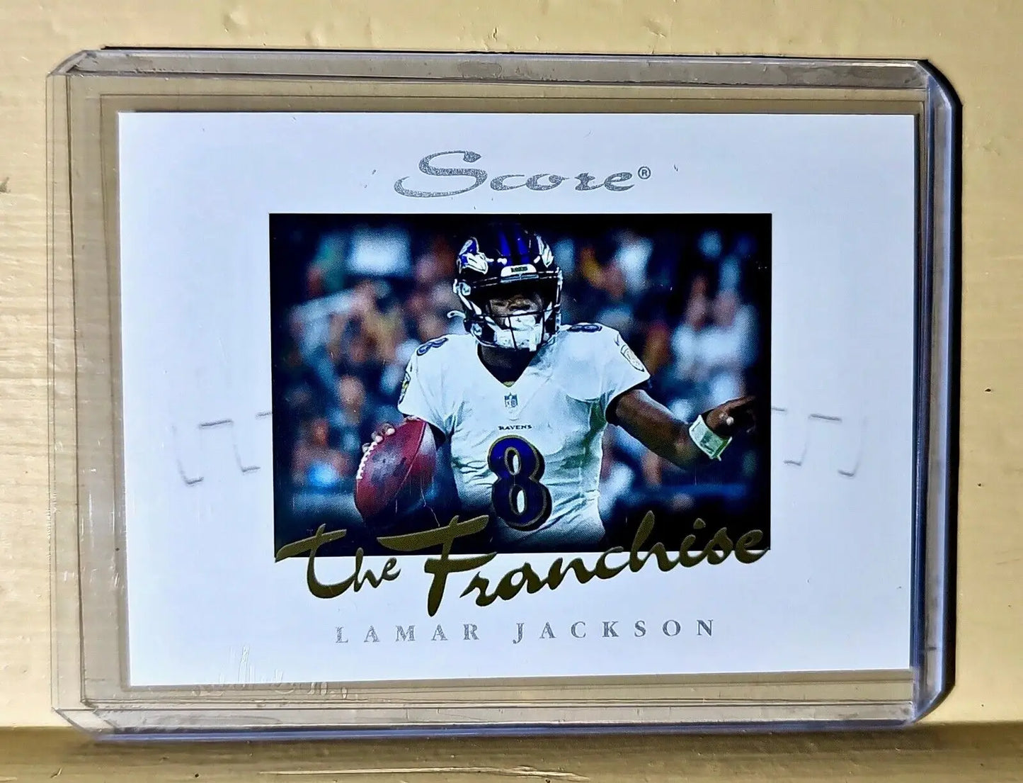 Lamar Jackson 2021 Panini NFL Score The Franchise #3 Card 1/1966 - Football Card Single