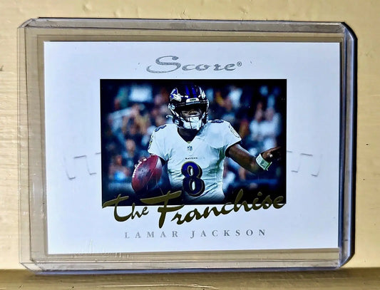 Lamar Jackson 2021 Panini NFL Score The Franchise #3 Card 1/1966 - Football Card Single
