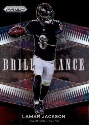 Lamar Jackson - 2021 Panini Prizm - #B-7 - Brilliance Football - Football Card Single