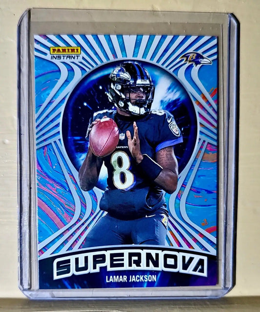 Lamar Jackson 2022 Panini NFL Instant Supernova #3 Football Card 1/1523 - Football Card Single