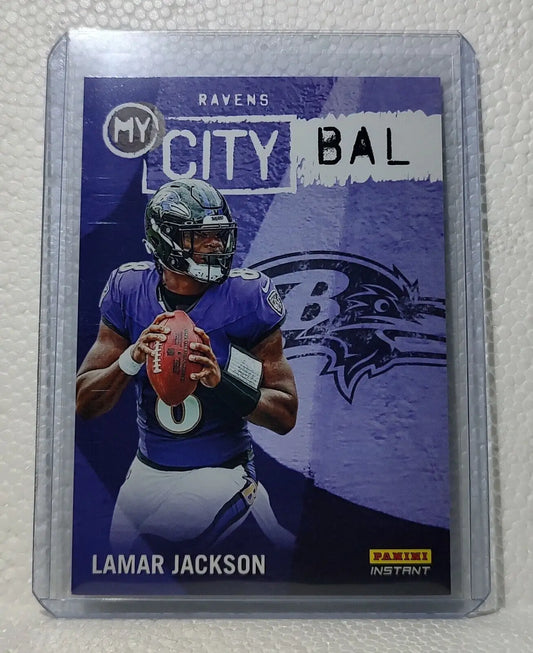 Lamar Jackson 2023 Panini NFL #5 My City Football Card Ravens 1/344 - Football Card Single