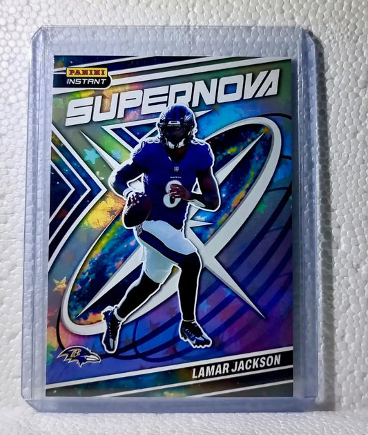 Lamar Jackson 2023 Panini NFL #8 Supernova Football Card Ravens 1/481 - Football Card Single