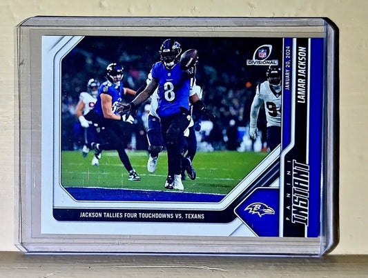 Lamar Jackson 2023 Panini NFL Football #147 Card 1 of 175 Ravens Playoffs - Football Card Single