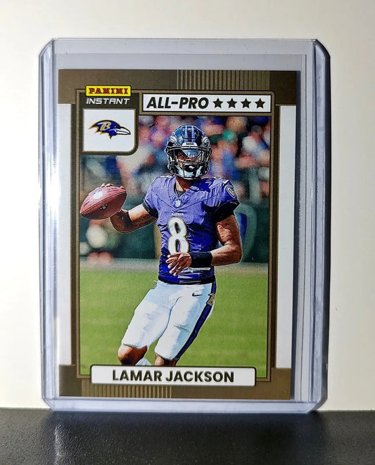 Lamar Jackson 2024 All-Pro Panini NFL #1 Football Card Baltimore Ravens 1 of 101 - Football Card Single