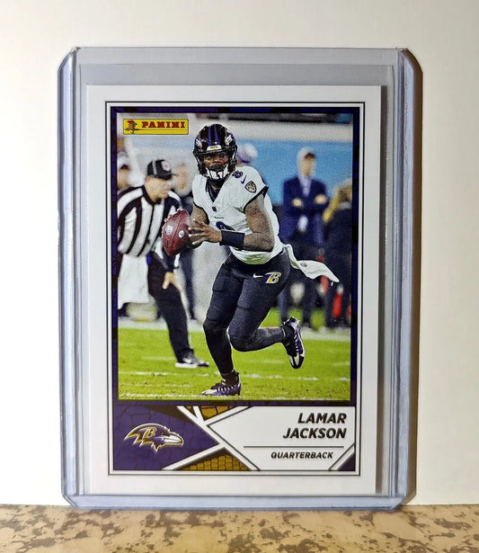 Lamar Jackson 2024 Panini NFL #53 Sticker Card Baltimore Ravens - Football Card Single