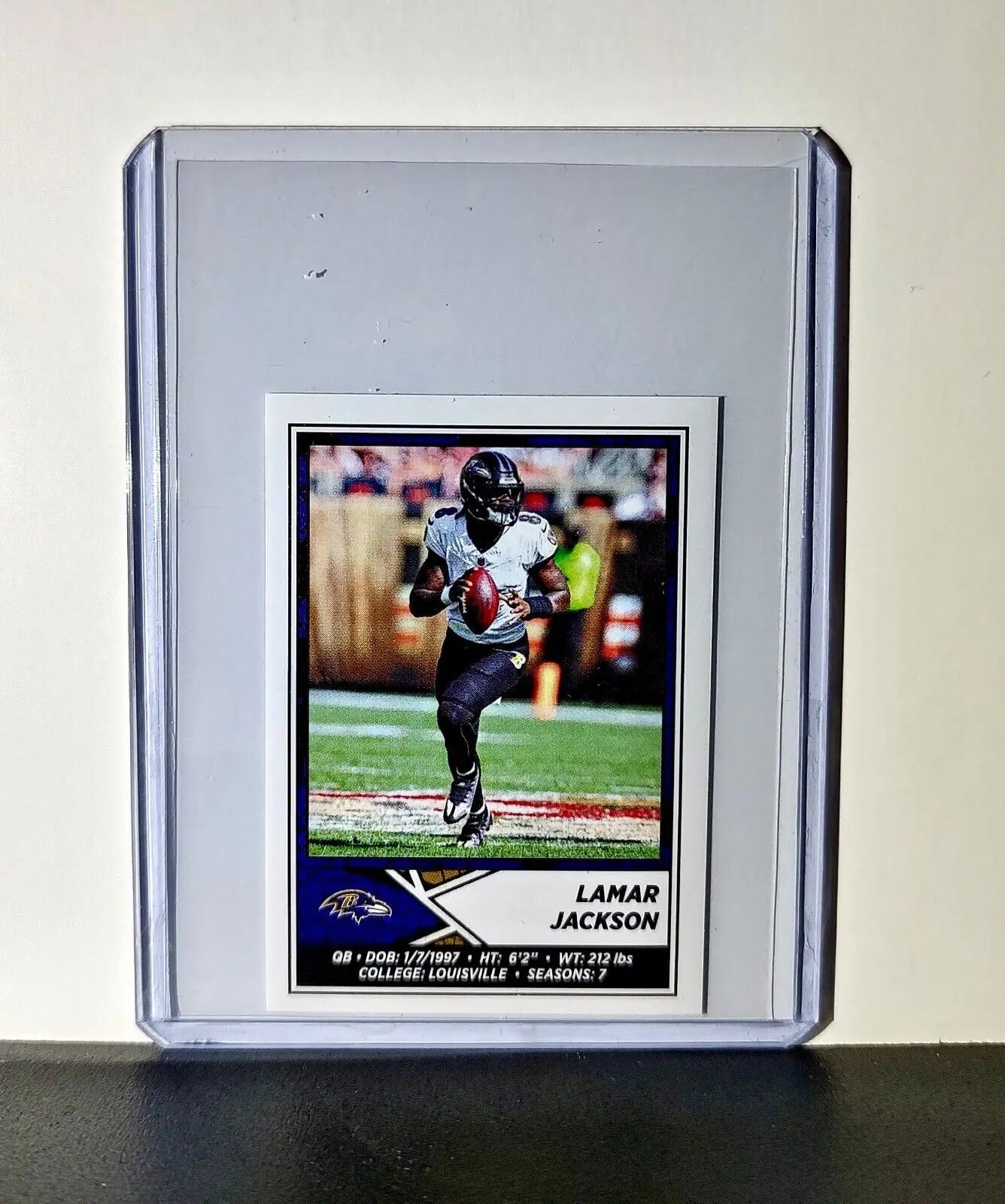 Lamar Jackson 2024 Panini NFL Sticker #107 Baltimore Ravens