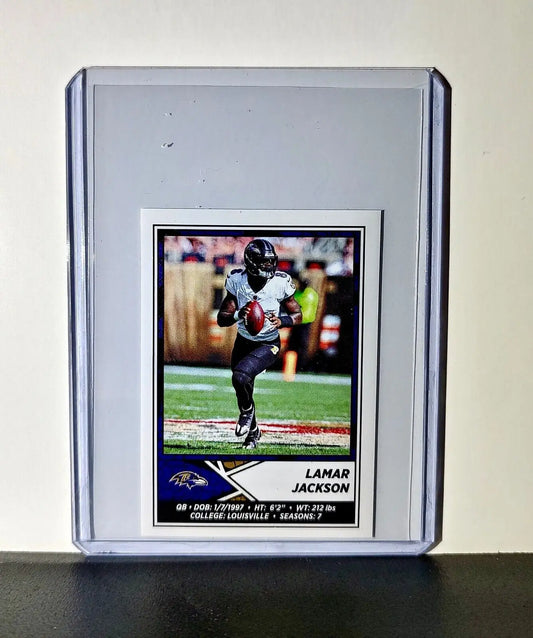Lamar Jackson 2024 Panini NFL Sticker #107 Baltimore Ravens - Football Card Single