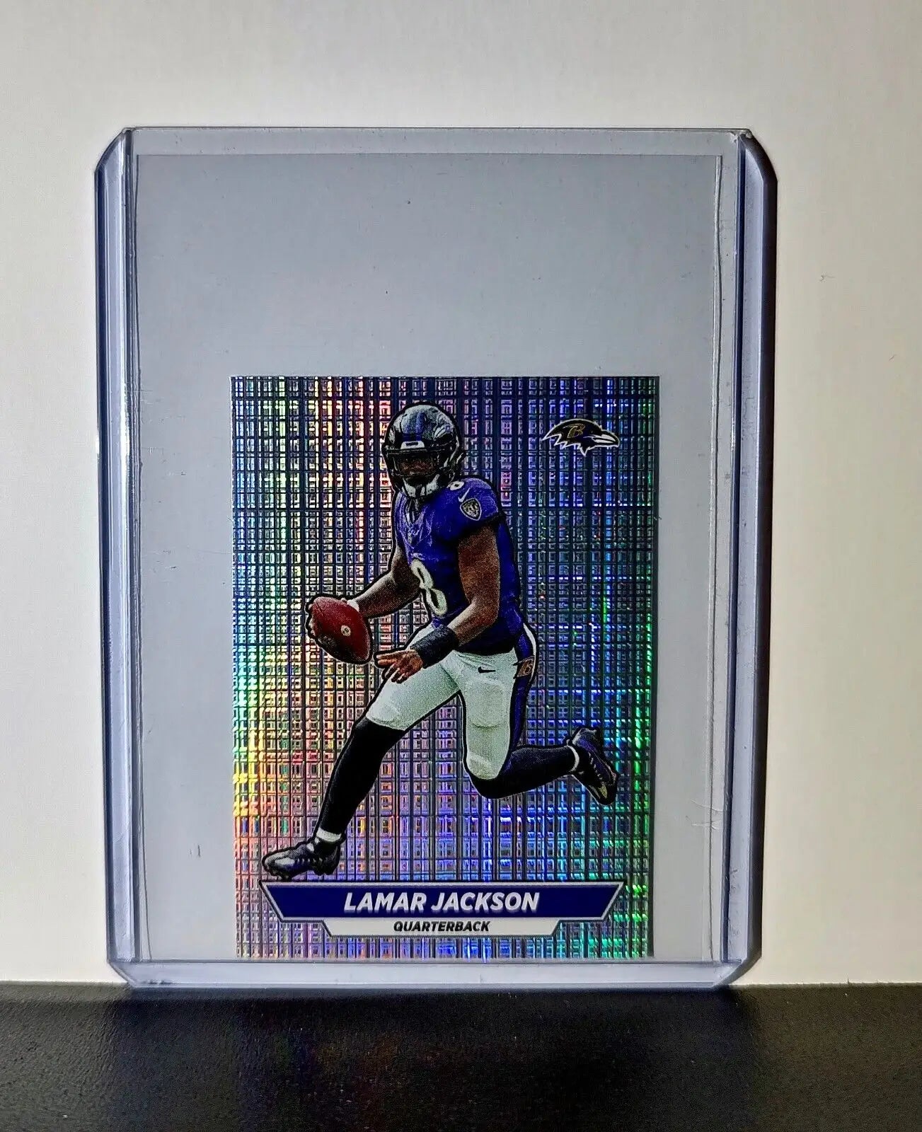 Lamar Jackson 2024 Panini NFL Sticker #120 Foil Baltimore Ravens