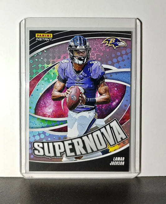 Lamar Jackson 2024 Panini Supernova NFL #2 Football Card Baltimore Ravens 1/451 - Football Card Single