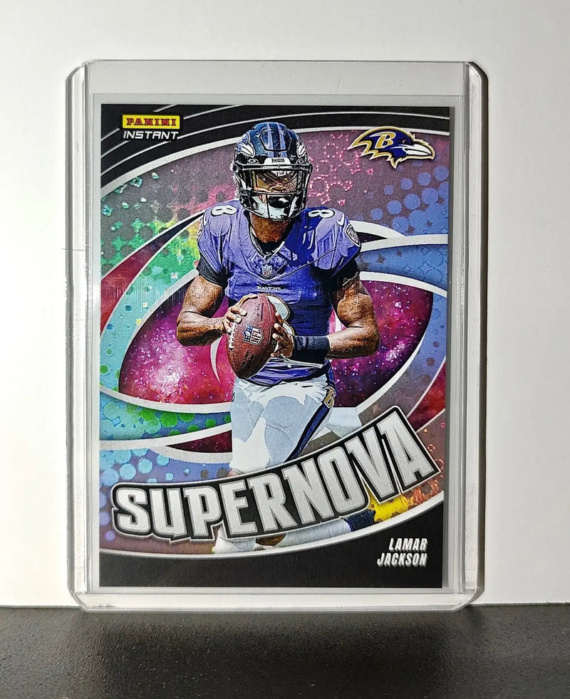 Lamar Jackson 2024 Panini Supernova NFL #2 Football Card Baltimore Ravens 1/451