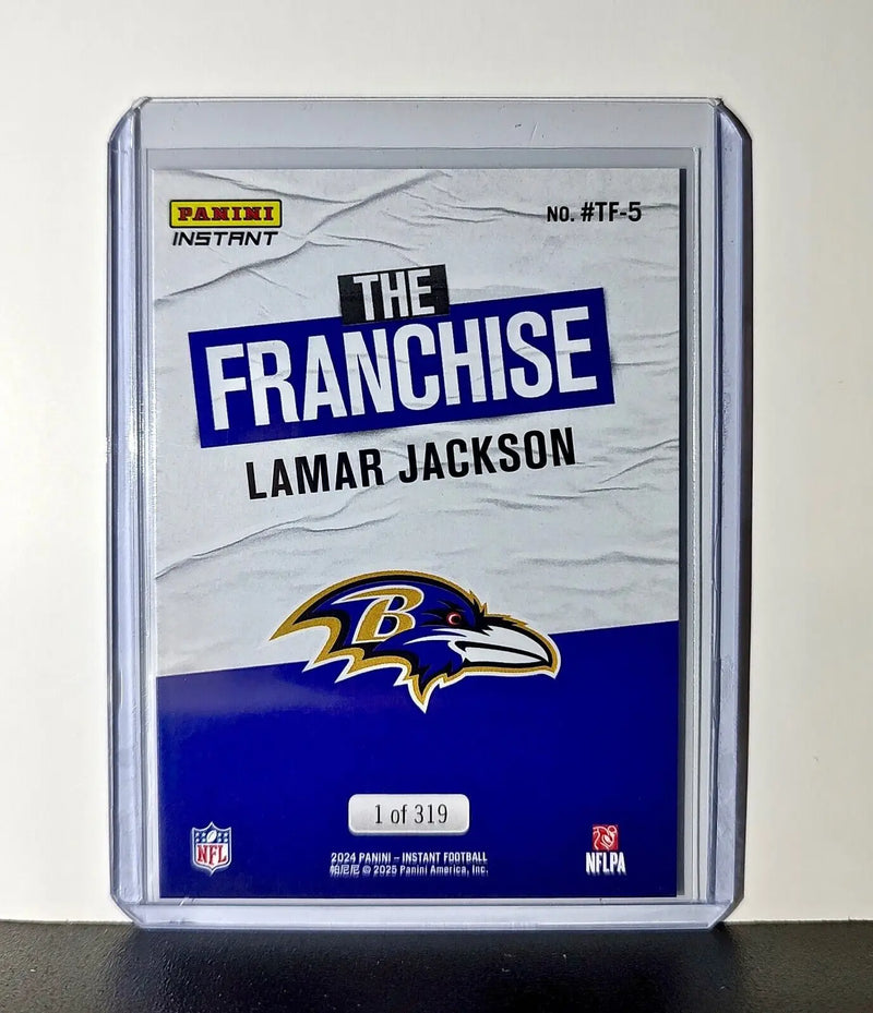 Lamar Jackson 2024 Panini The Franchise NFL #5 Football Card Ravens 1 of 319