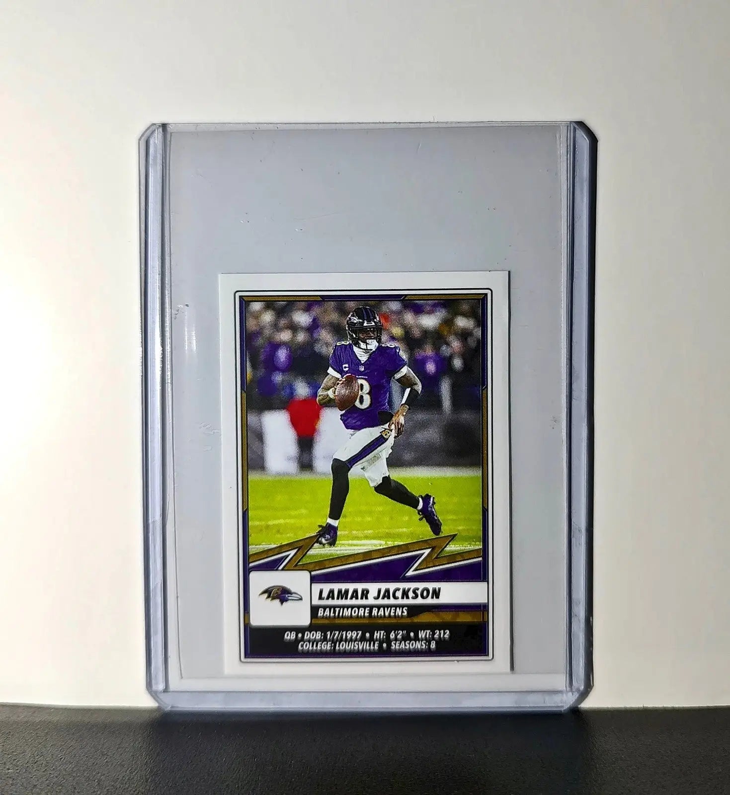 Lamar Jackson 2025 Panini NFL #104 Sticker Baltimore Ravens