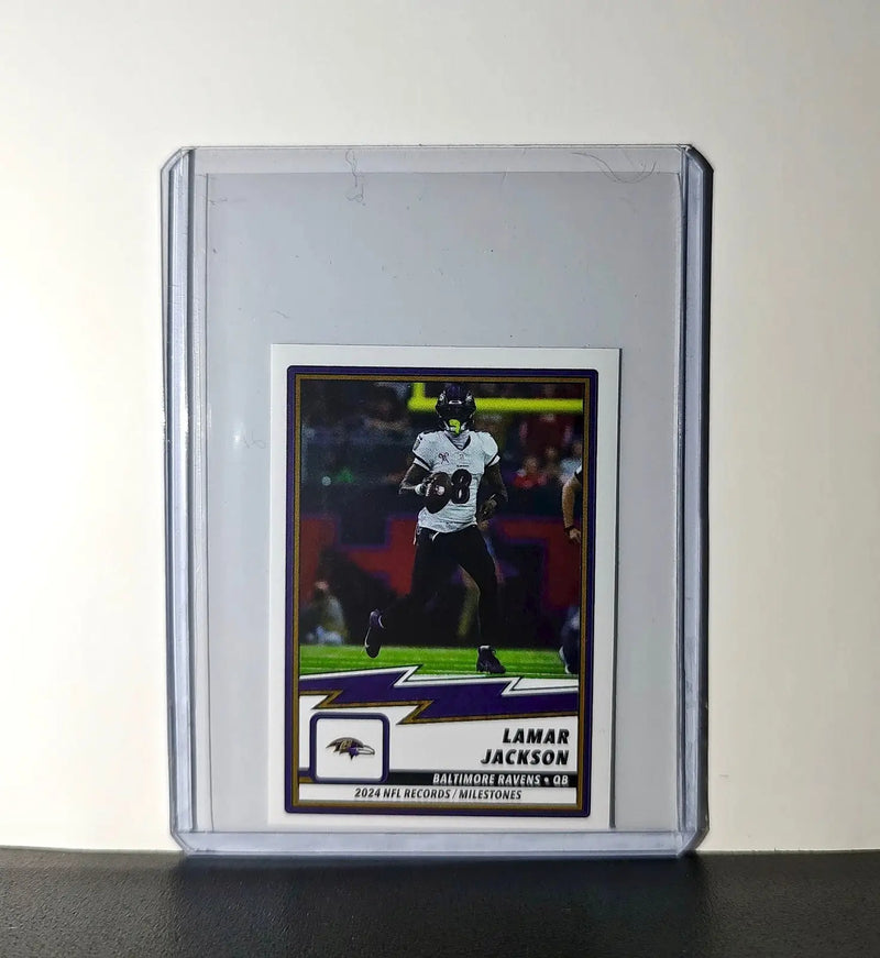 Lamar Jackson 2025 Panini NFL #26 Record/Milestone Sticker - Football Card Single