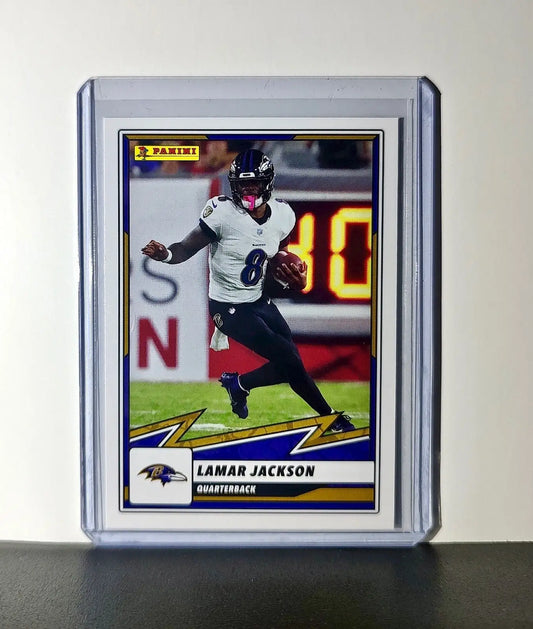 Lamar Jackson 2025 Panini NFL #38 Sticker Card Baltimore Ravens - Football Card Single