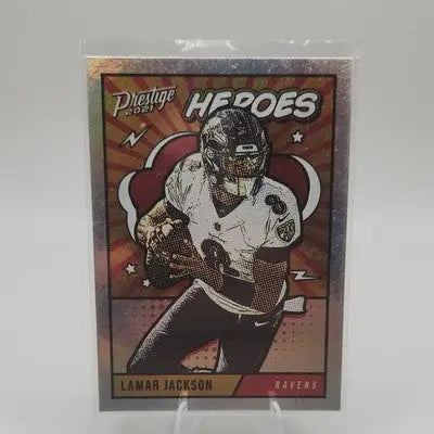 Lamar Jackson Heroes Insert - Panini NFL Prestige 2021 - Football Card Single