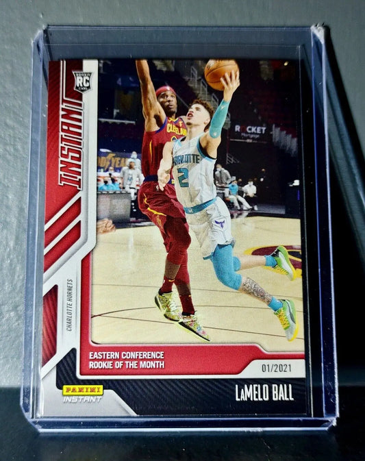 Lamelo Ball 2020-21 Panini NBA Instant #65 Rookie Basketball Card 1 of 1667 - Basketball Card Single