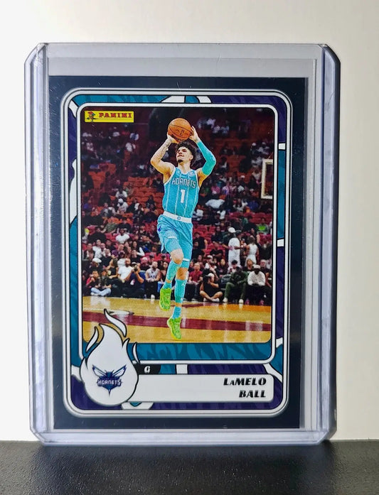 LaMelo Ball 2024-25 Panini NBA #45 Foil Sticker Card Charlotte Hornets - Basketball Card Single