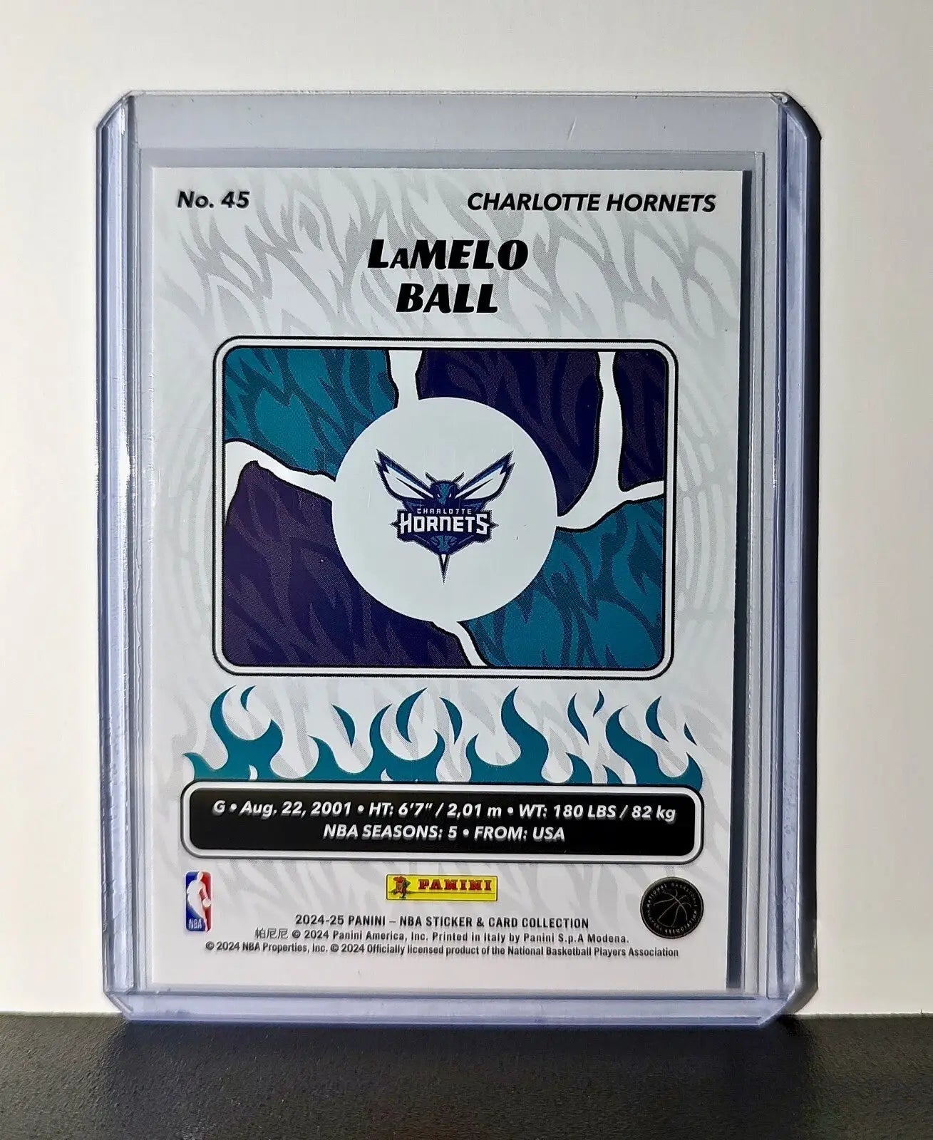 LaMelo Ball 2024-25 Panini NBA #45 Sticker Card Charlotte Hornets - Basketball Card Single