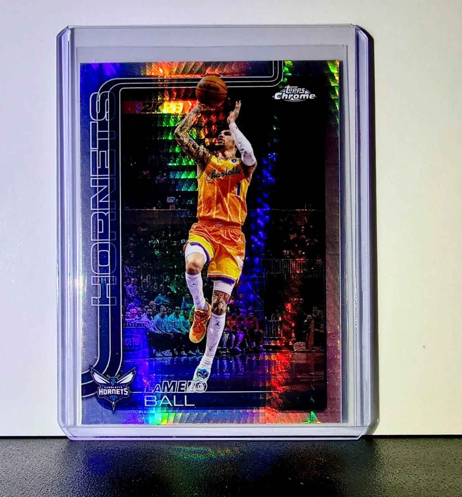 LaMelo Ball 2025-26 NBA Topps Chrome Update Basketball Refractor #50 Hornets - Basketball Card Single