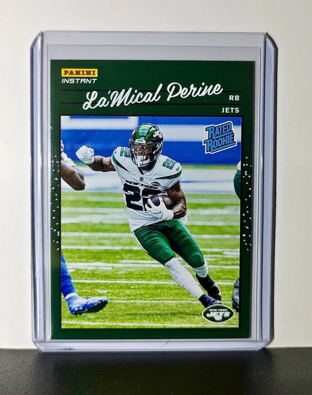 La’Mical Perine Rookie 2020 Panini NFL #35 Rated Rookie Card New York Jets