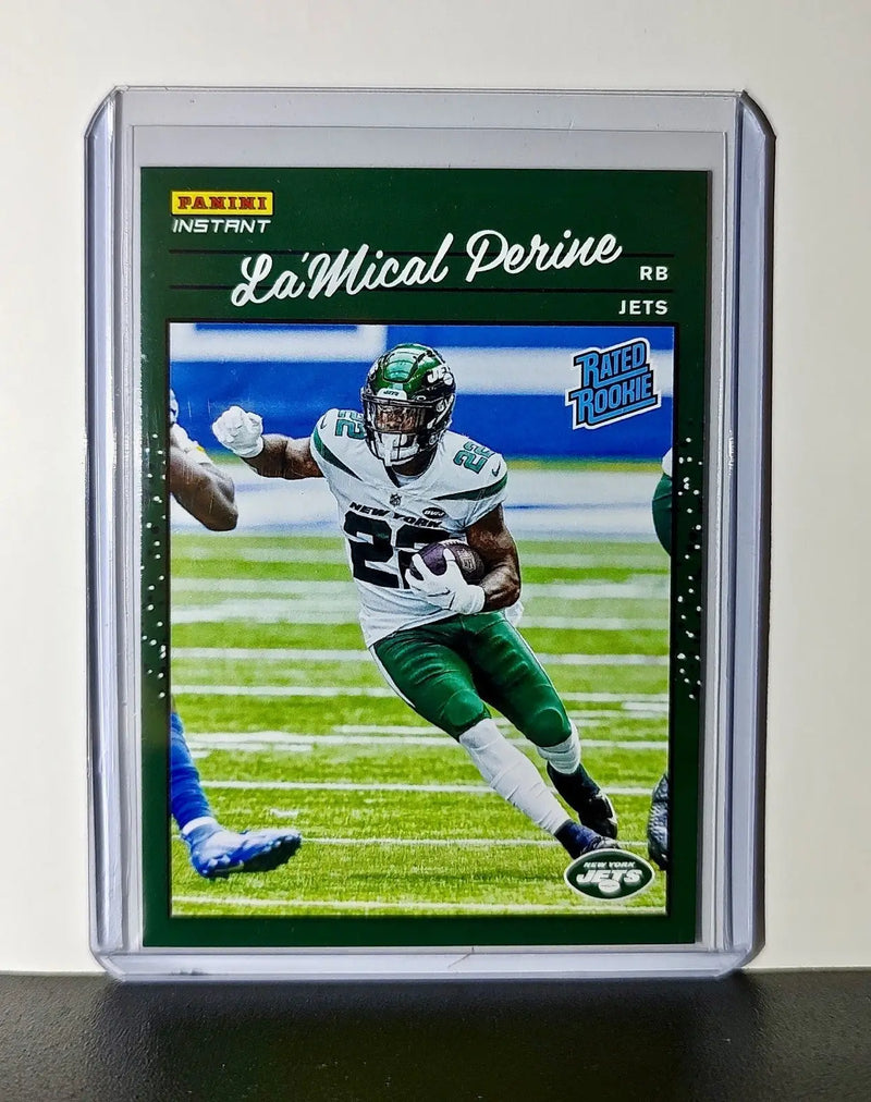 La’Mical Perine Rookie 2020 Panini NFL #35 Rated Rookie Card New York Jets
