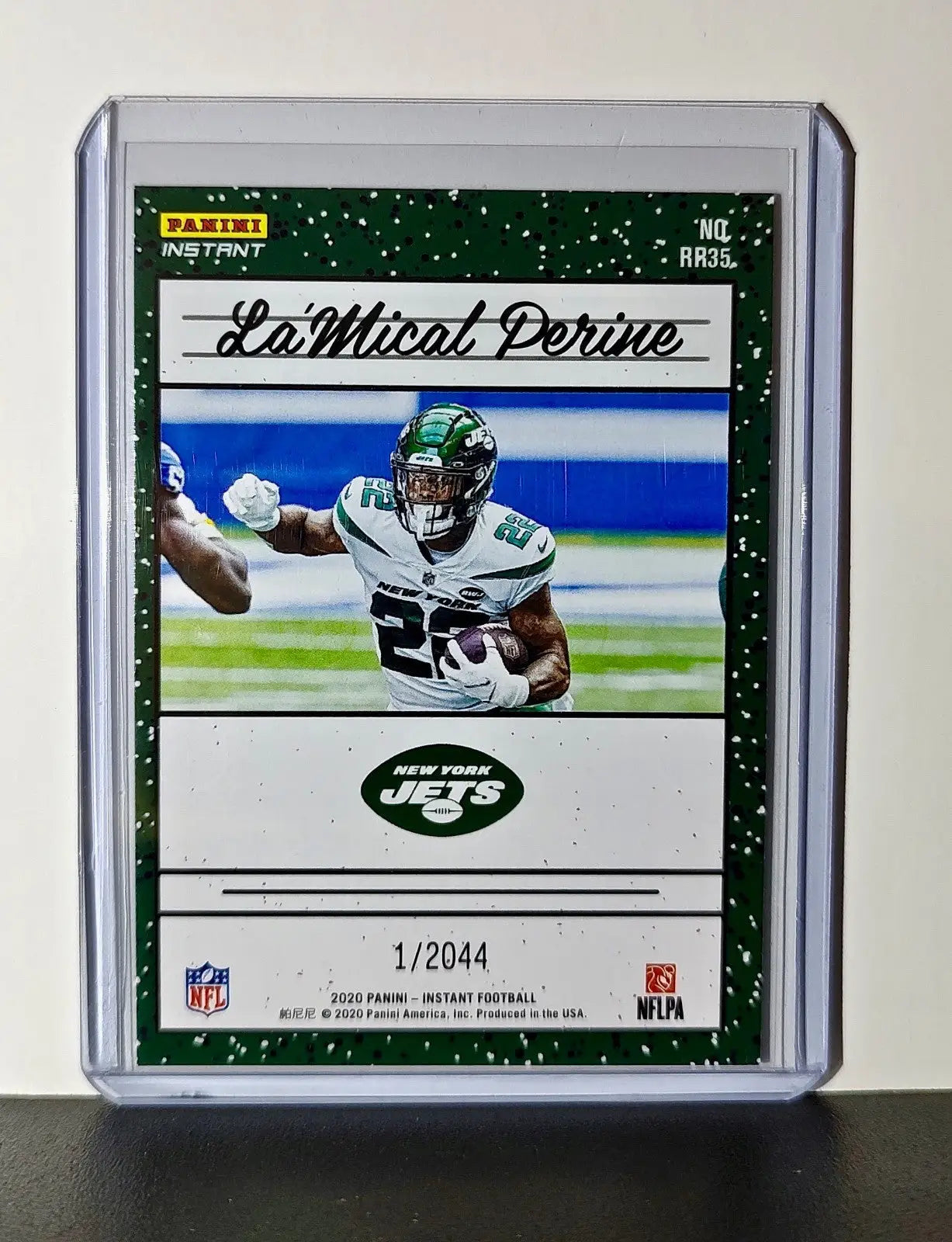 La’Mical Perine Rookie 2020 Panini NFL #35 Rated Rookie Card New York Jets