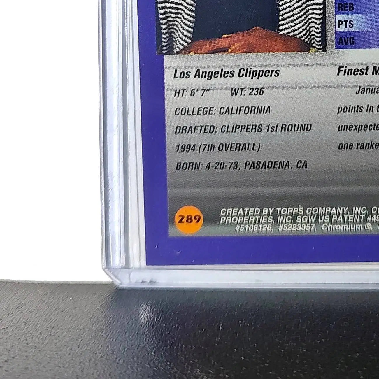 Lamond Murray Rookie 1994-95 Topps Finest #289 Card - Basketball Card Single