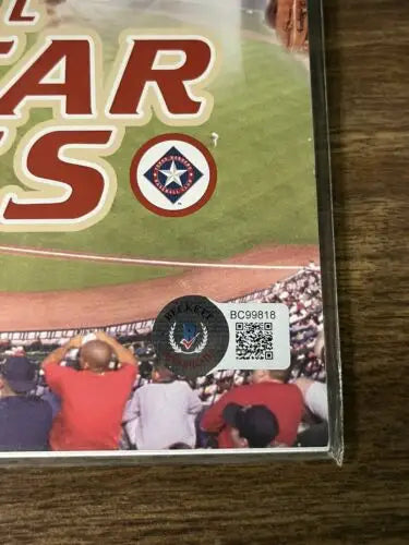 Lance Berkman Auto 2001 Texas Rangers Houston Astros Lone Star Program cover image